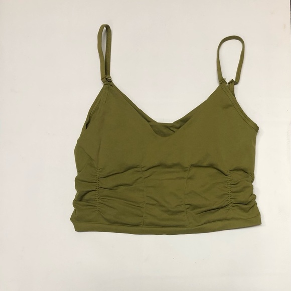 NWOUT FREE PEOPLE Good Karma Ruched Crop Top - Picture 3 of 3